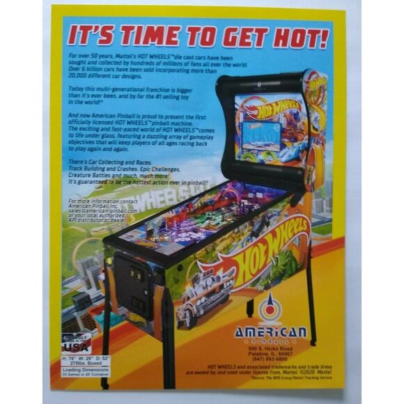 Hot Wheels Art Print FLYER Original Promo Mattel Toy Car Theme Vintage Promo Art - Picture 2 of 5